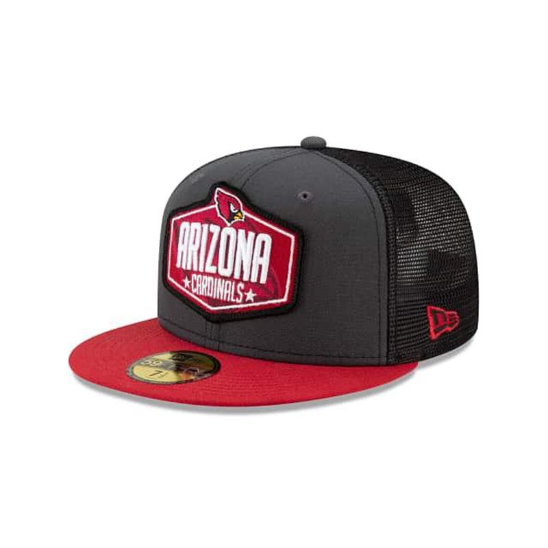 NFL Arizona Cardinals Draft 59Fifty Fitted (FKB7637) - Grey New Era Caps